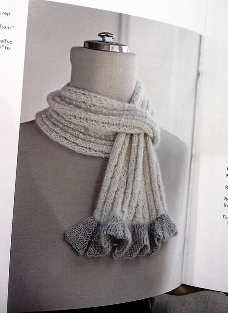 Flower Ruffle Keyhole Scarf