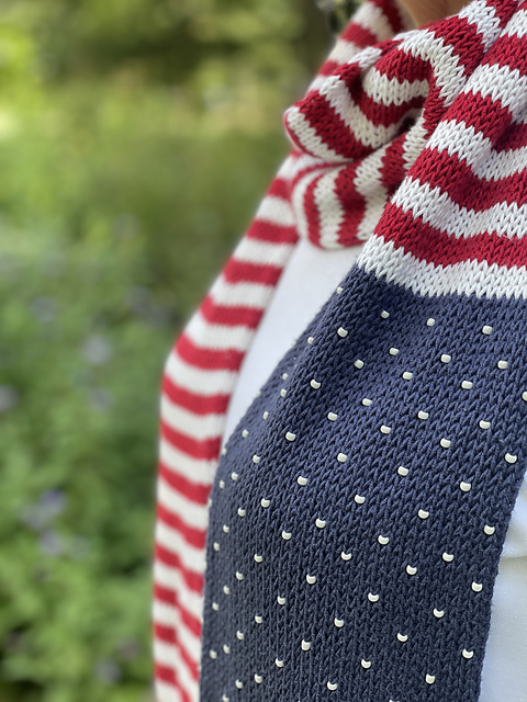 Protest Is Patriotic Beaded Scarf