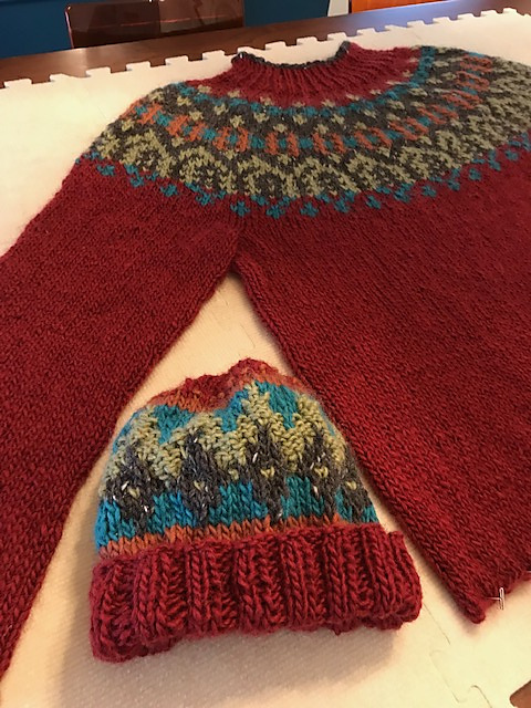 #34 Fair Isle Hat & Scarf