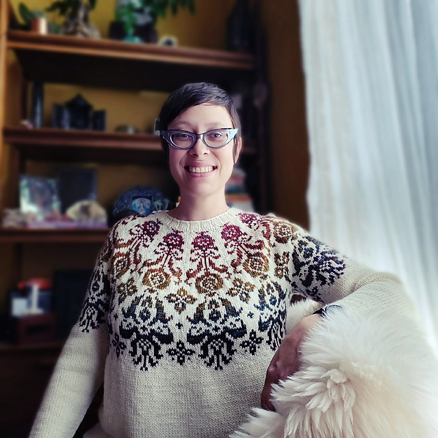 Ravelry: nyxandpurls' TEST - Antique Flora Sweater