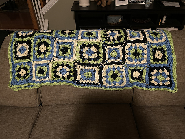 Modern Motif Afghan