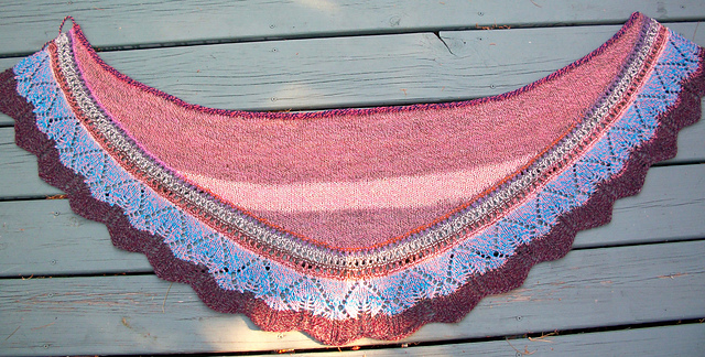 Labor Day Mystery Shawlette  KAL 2012