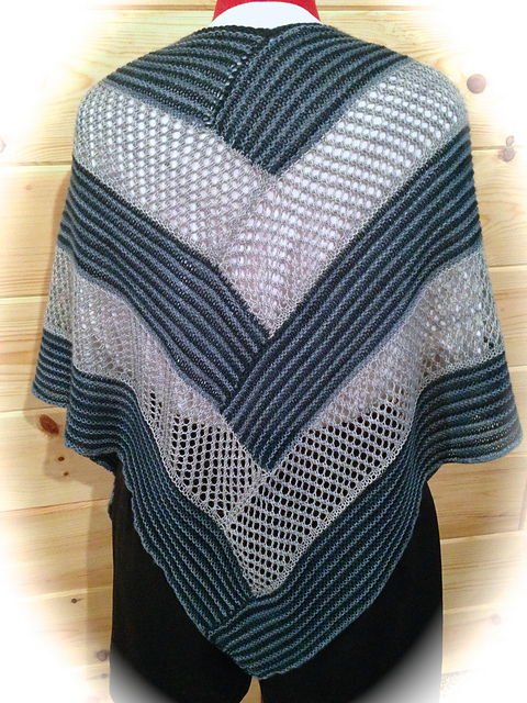 Lincoln Log Cabin Shawl
