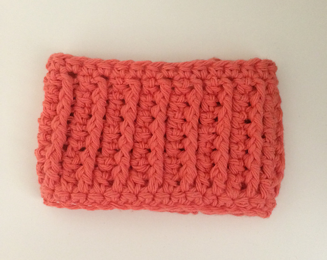 Ribbed Cotton Coffee Cozy