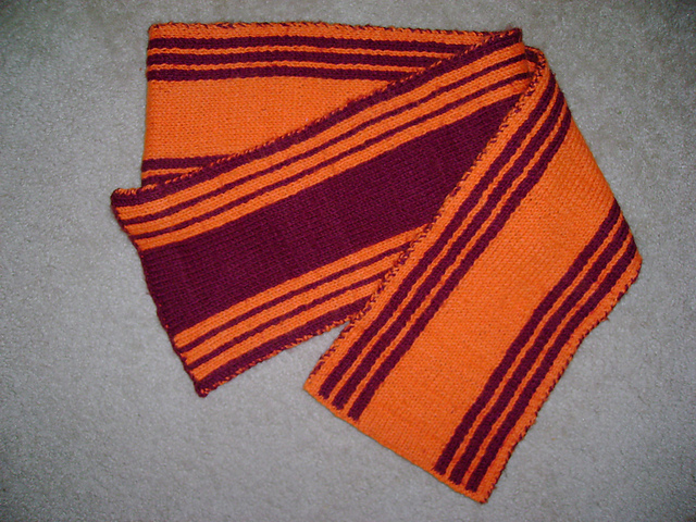 Reversible Striped Scarf
