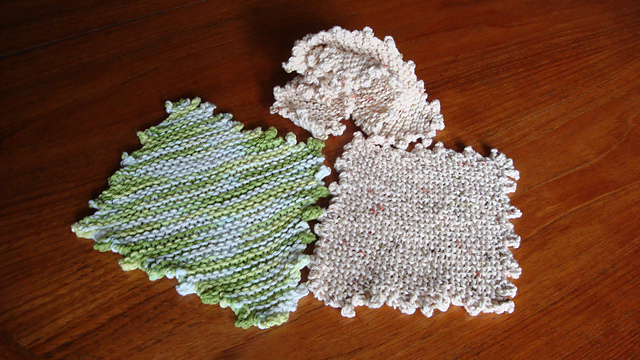 Picot Diamond Dishcloth