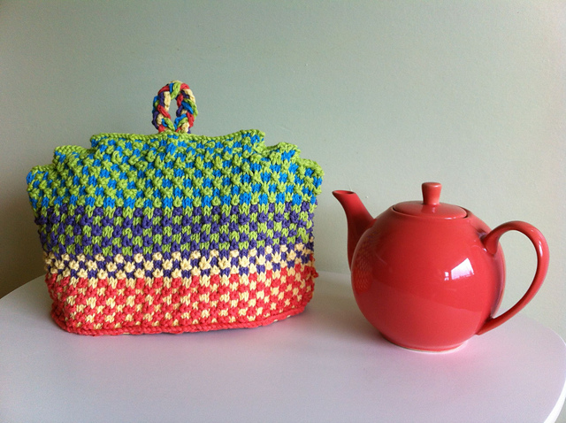 Rainbow Blocks Tea Cosy