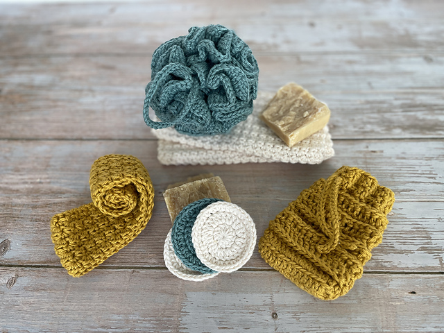 Ravelry: Alpine Bath Spa Set pattern by Lindsey Roe
