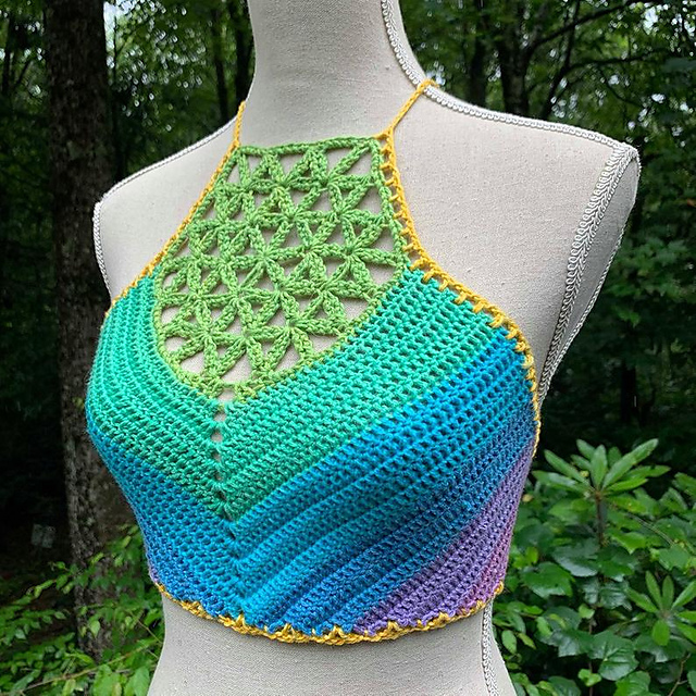 Sacred Flower Crop Top
