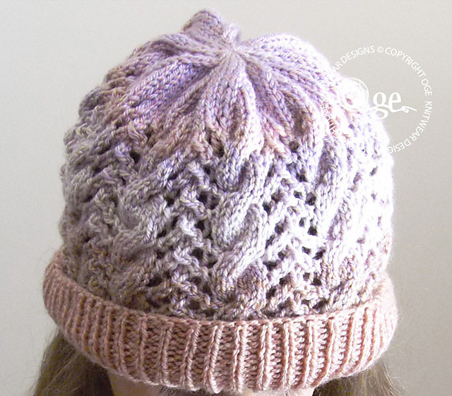 Lace and Cable Hat