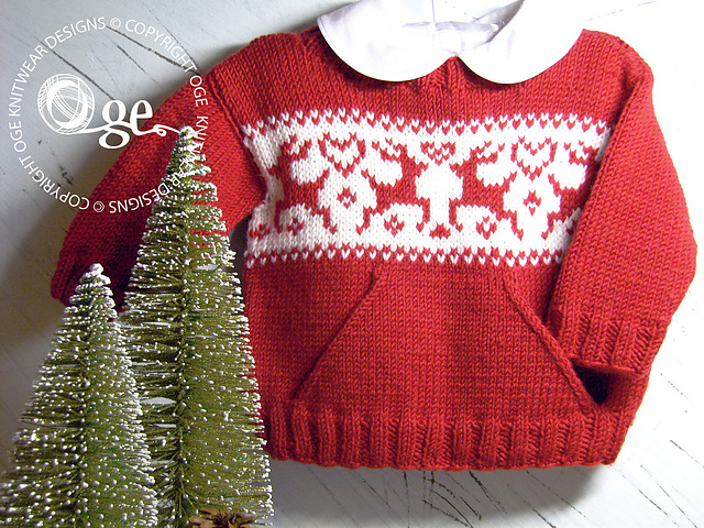 Christmas sweater with pocket - P068