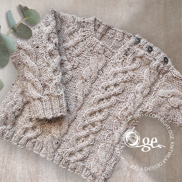 Ravelry: Niven Cable Sweater and Hat - P232 pattern by OGE