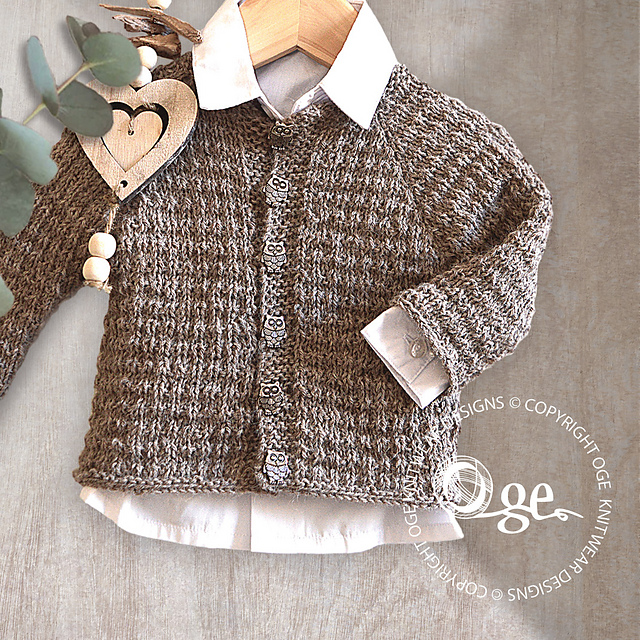 Woodland Textured Top Down Cardigan