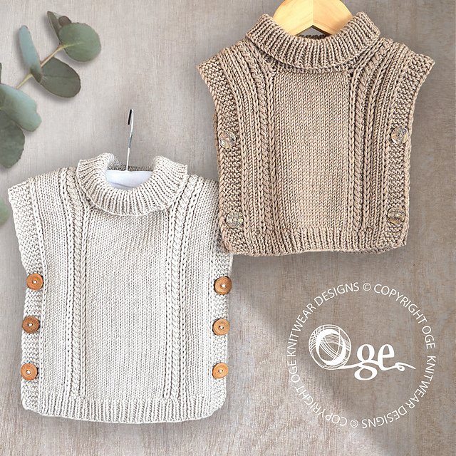 Ravelry: Hazelbrook Vest - P122 pattern by OGE Knitwear Designs