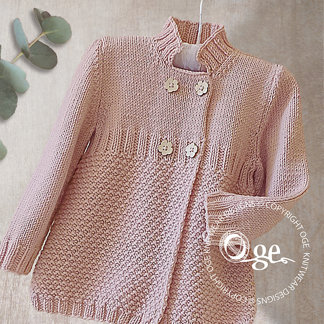 Little girls double breasted 3/4 length coat P052