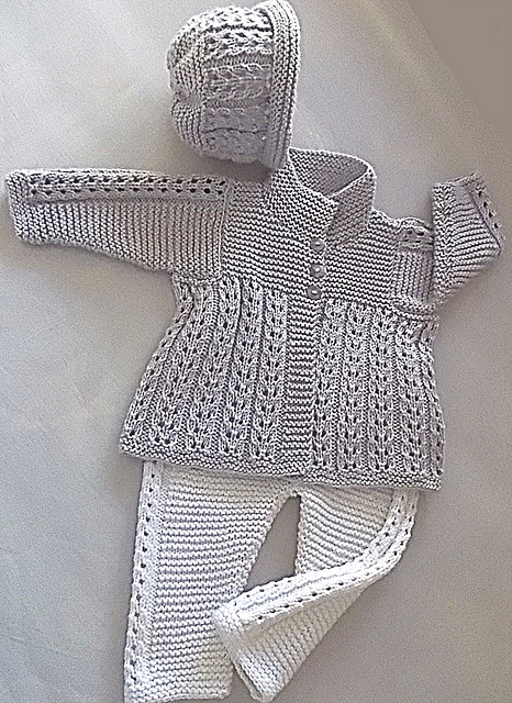 Baby jacket, pants and hat P047