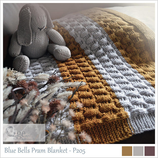 Blue Bells Pram Blanket - P205