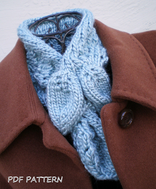 Leaves Ascot Scarf