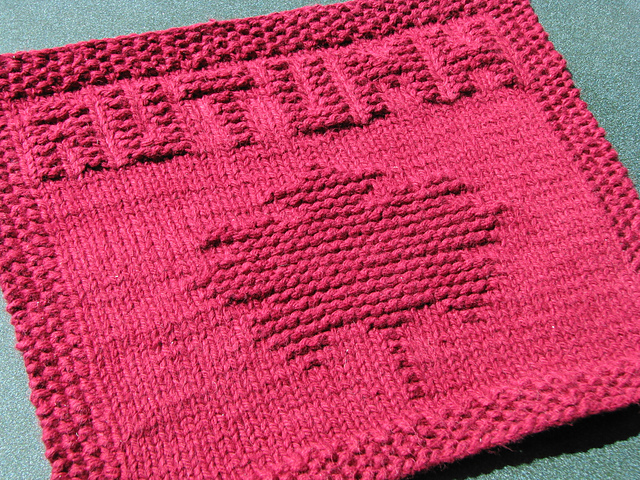 Autumn Leaf Dishcloth
