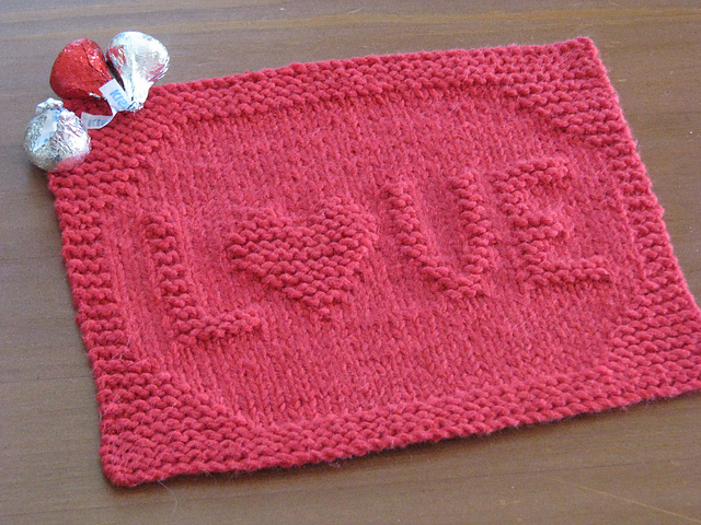 LOVE Dishcloth