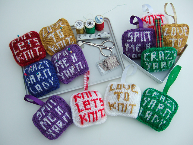 Ravelry: Knitted words Decoration pattern by Carol Monks