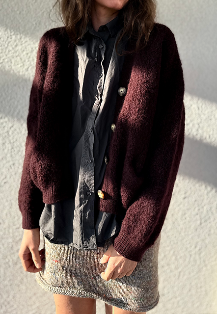Ravelry: Big Bouclé Cardigan pattern by ohwhata knit