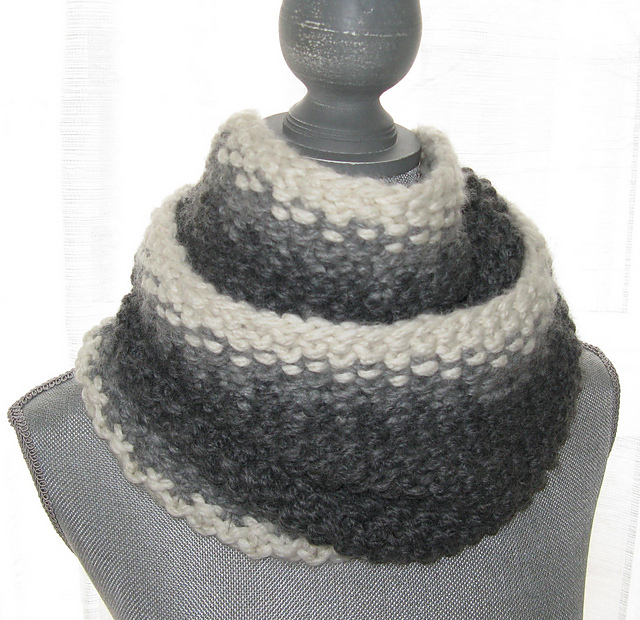 Gray and White Cowl