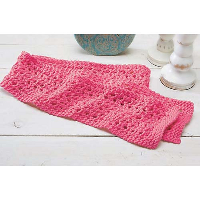 Quick Honeycomb Eyelet Scarf Pattern