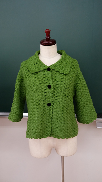 Ravelry: E. Shell Stitch Jacket 松編みのジャケット pattern by Yoko