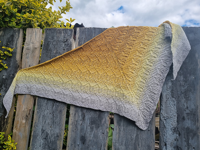 Wheat fields shawl