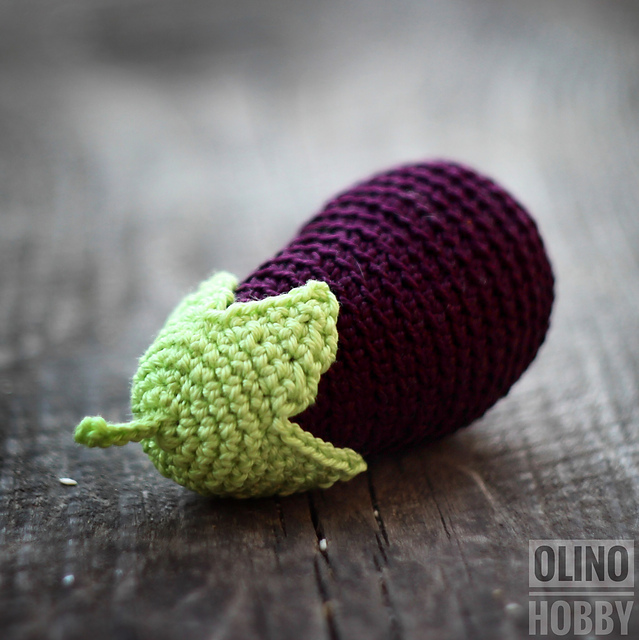 EGGPLANT amigurumi food