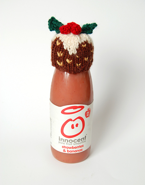 Christmas Pud Hat for Innocent Smoothies