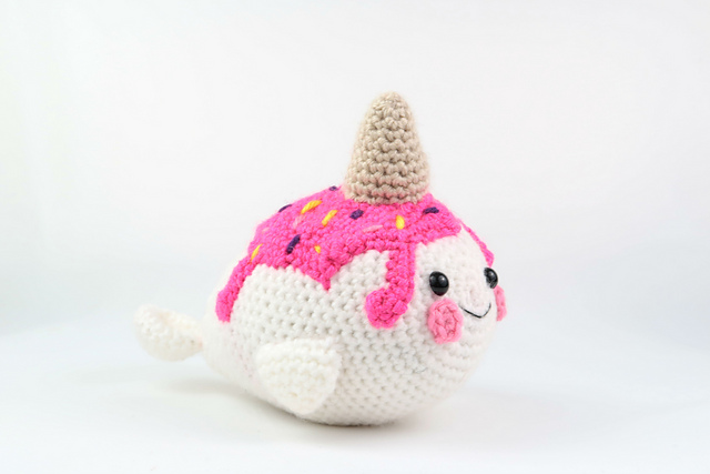 Ice Cream Narhwal Amigurumi