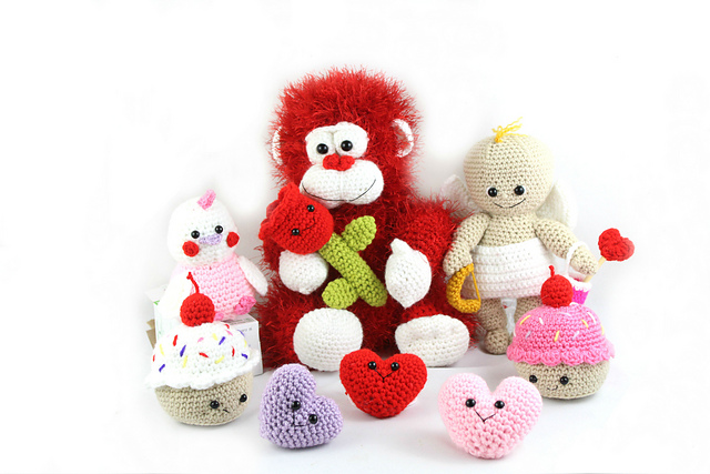 Valentines Day Amigurumi Set