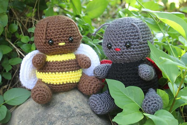 Bug Bundle: Bee, Ladybug, Butterfly, & Housefly