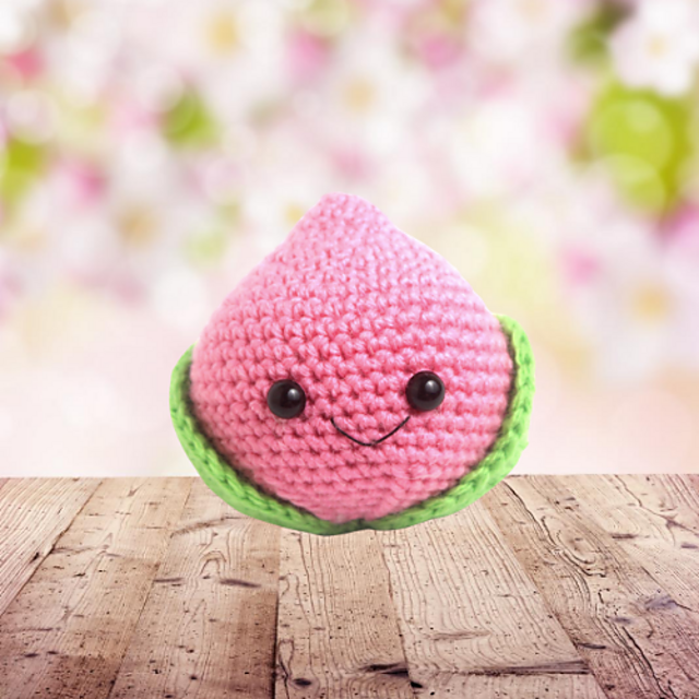 Peach Amigurumi Food