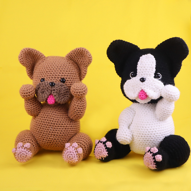 French Bulldog & Boston Terrier Amigurumi