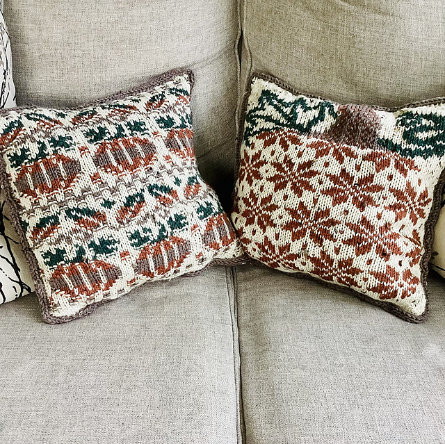 Fall Fair Isle Pillows