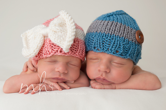 Jack and Jill Baby Hats