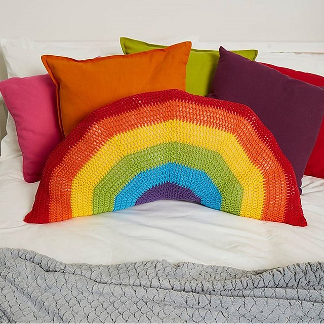 Giant Rainbow Cushion