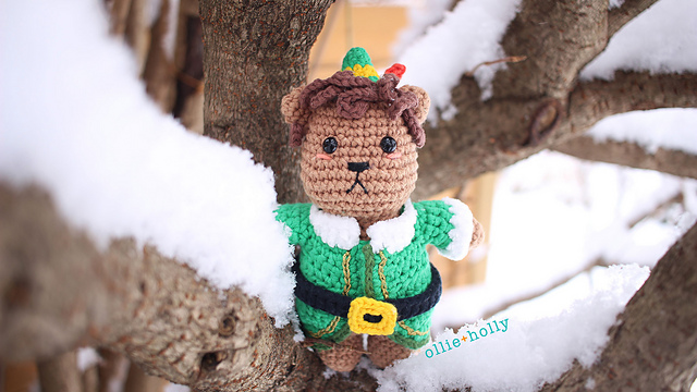 Elf Costume for Bernadette the Bear