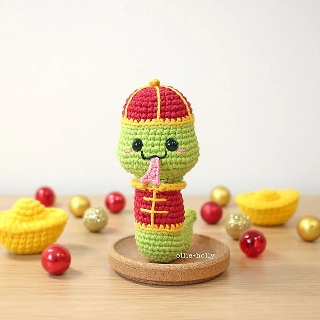 Lunar New Year of the Snake Amigurumi