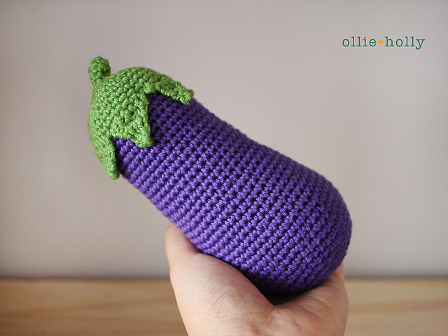 Eggplant Emoji Amigurumi