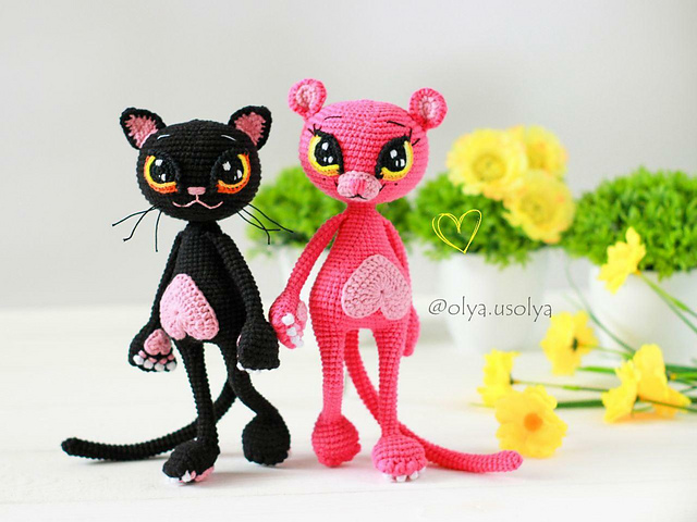 Pink Panther and Cat Lucienne