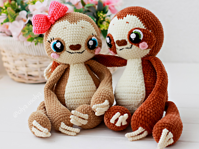 Ravelry: Lenny the Sloth pattern by Olya Usoltseva