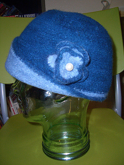 Folded Brim Cloche