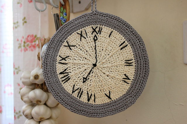 Clock Pot Holder #S-507