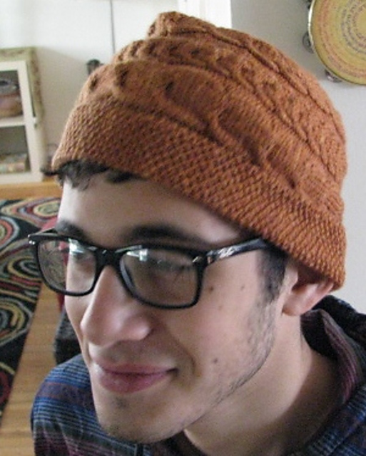 Star Top  Cabled Beanie