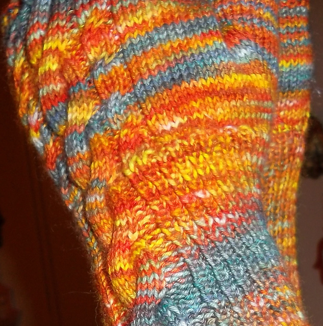 Two Cable Fingerless Gloves