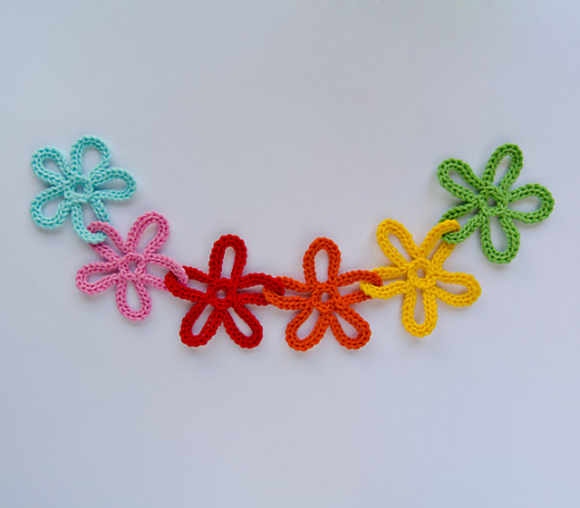 Garland of Colorful Flowers